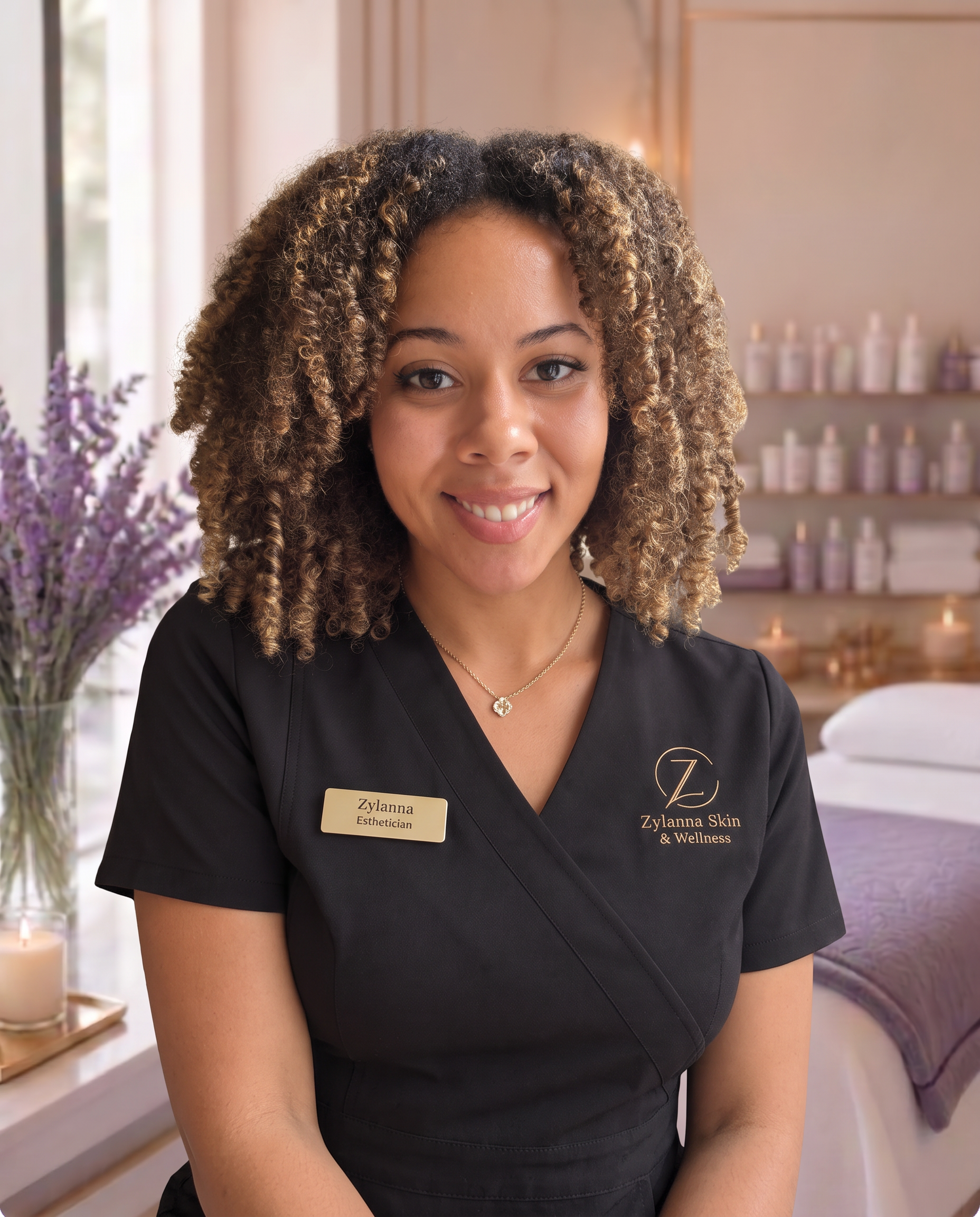 Zylanna, esthetician and owner of Zylanna Skin & Wellness